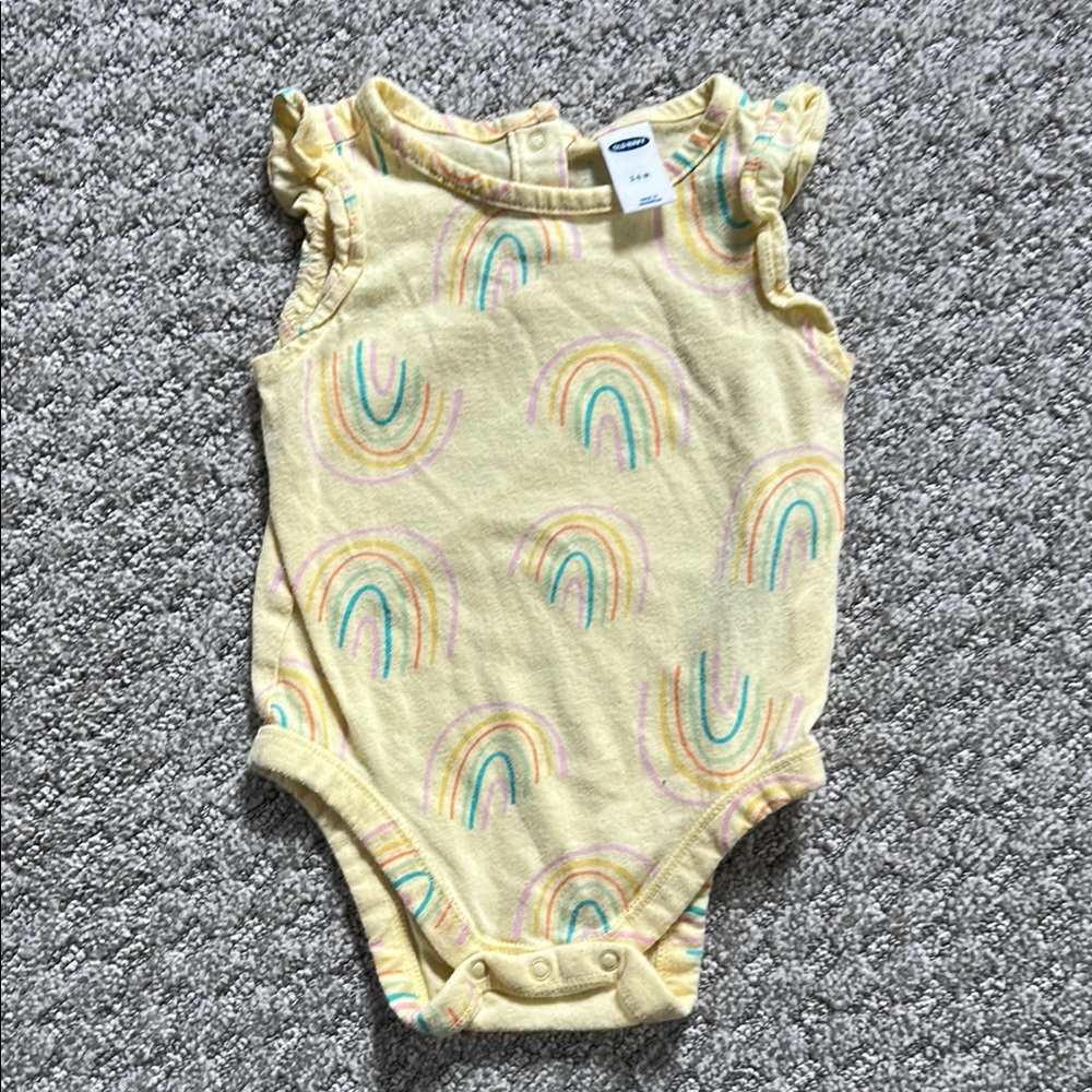 Old Navy Yellow Rainbow Kids One Piece